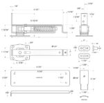 Deltana Double Action Brass Hinge - Image 2