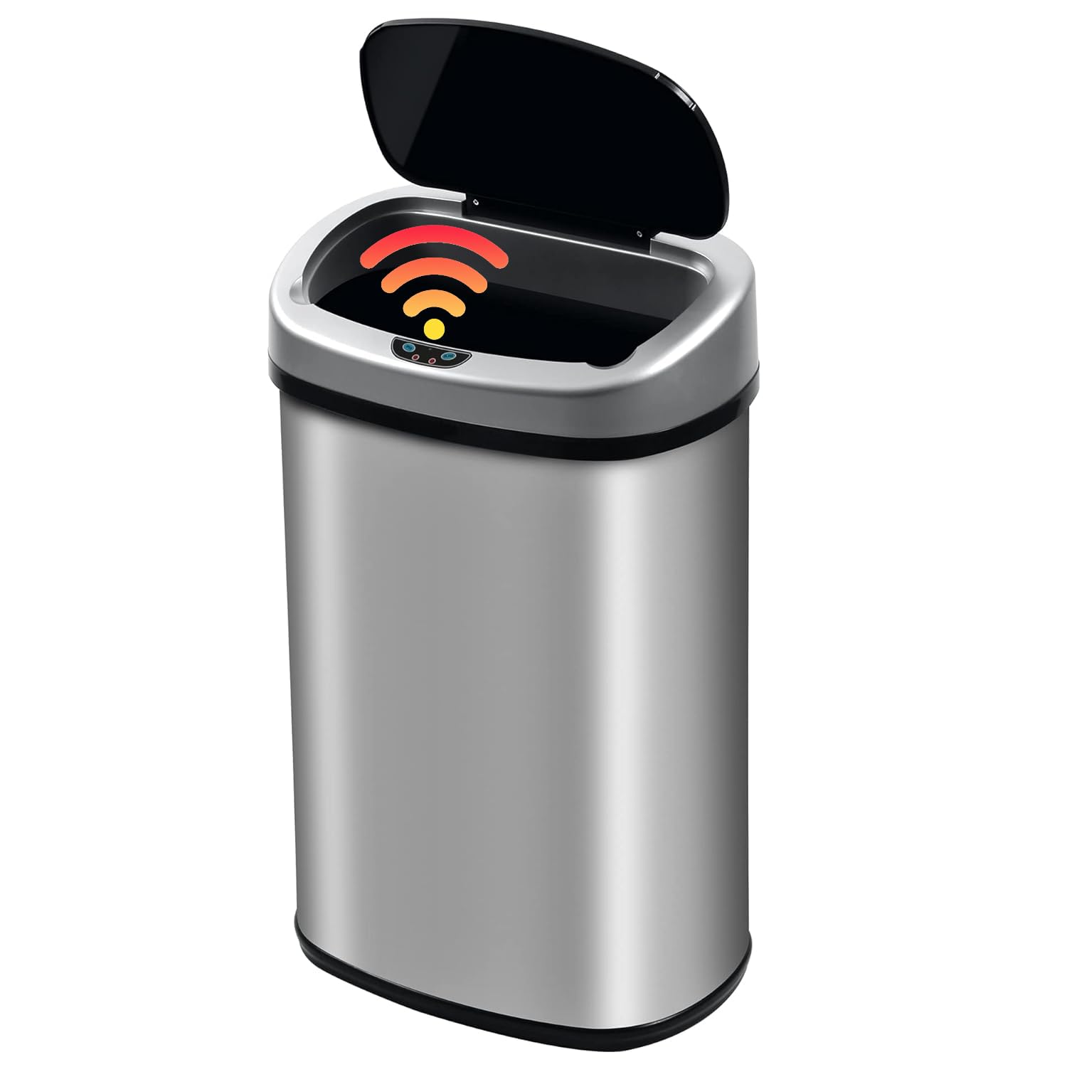 51KZUxQafnL.jpg Touch-Free Stainless Steel Trash Can - Image 1
