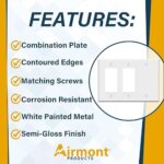 White Metal Outlet Covers - Image 3