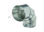 Deflecto Aluminum Elbow 3 Inch - Image 2