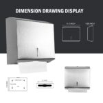 Steel Wall-Mounted Paper Towel Dispenser - Image 3