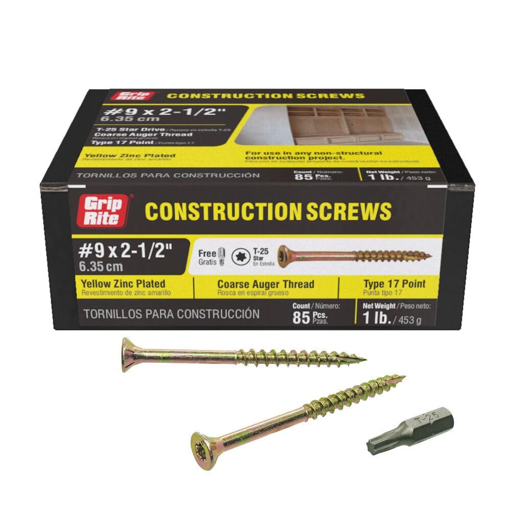 612PdqeeVmL.jpg Grip-Rite Gold Construction Wood Screw - Image 1