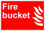 Fire Bucket OSHA Label Sticker