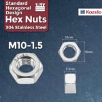 Kozelo Hex Nuts - Stainless Steel Hardware - Image 2