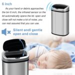 Touch-Free Stainless Steel Trash Can - Image 5