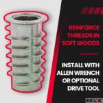 E-Z LOK Soft Wood Threaded Inserts - Image 3