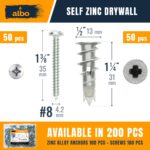 ALBO Zinc Drywall Anchors Set - Image 2