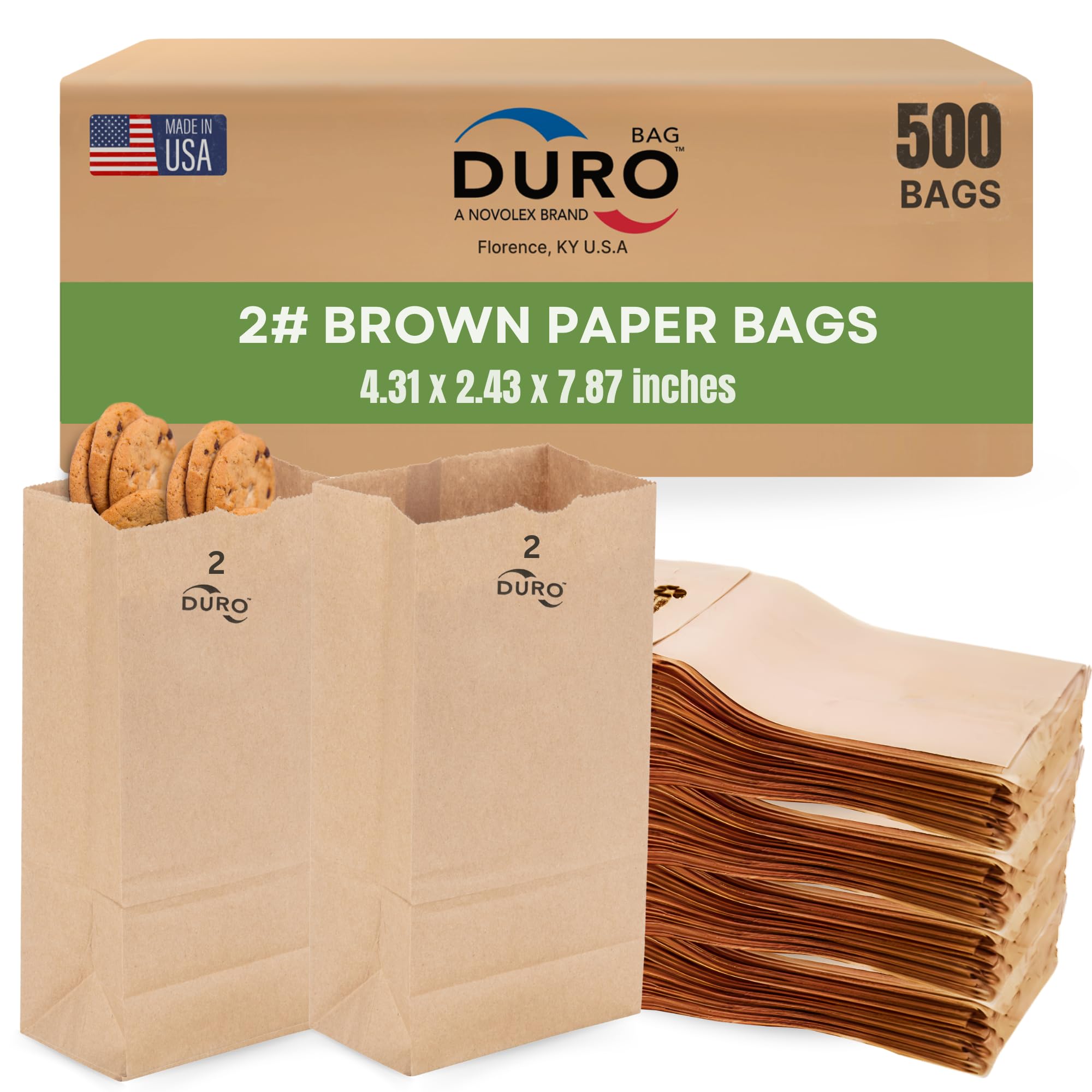 71AwBialML.jpg Duro Brown Paper Lunch Bags - Image 1