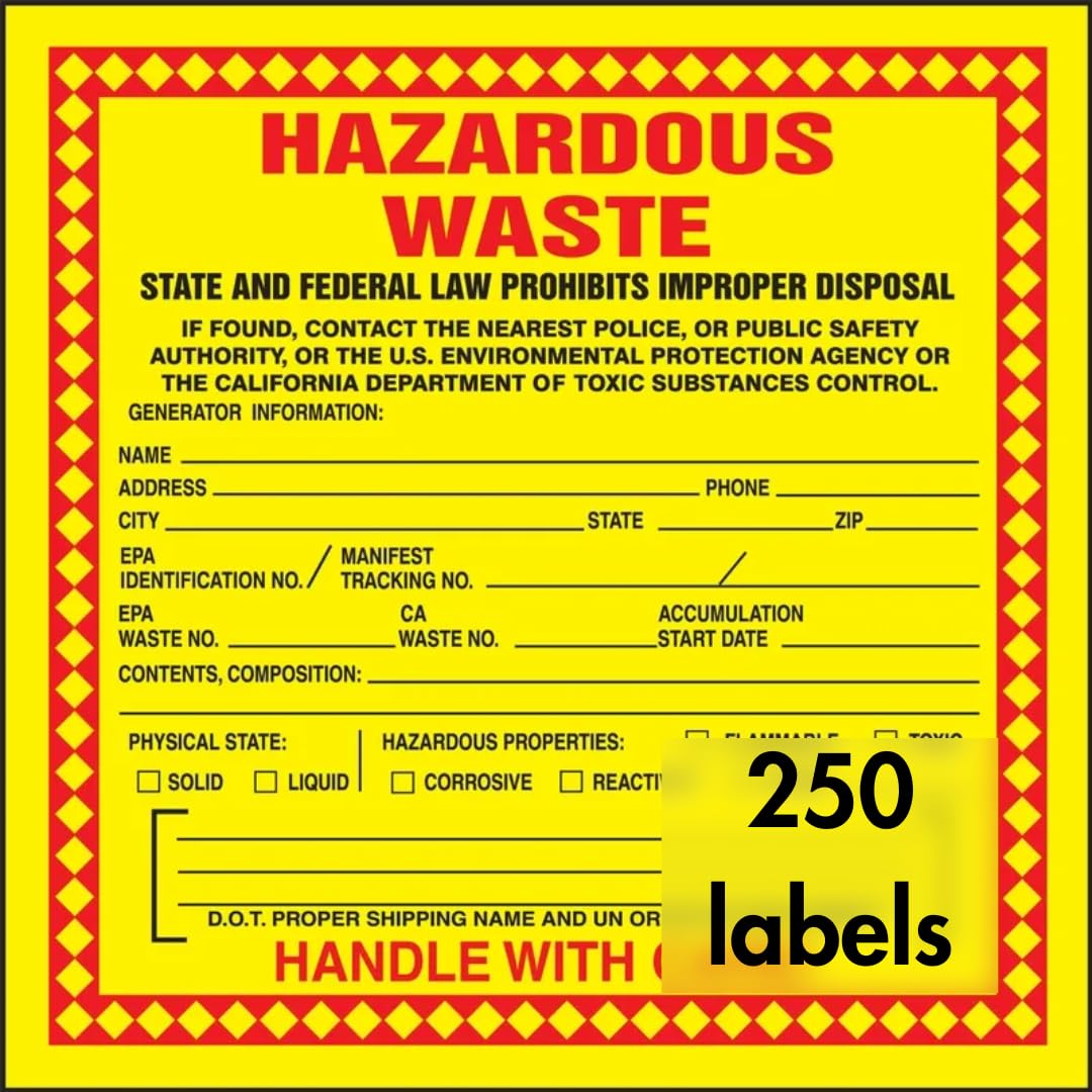 71FH4VDjQtL.jpg AccuformNMC Hazardous Waste Labels - Image 1