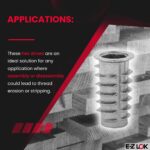 E-Z LOK Soft Wood Threaded Inserts - Image 5