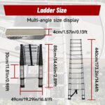 Findmall Aluminum Telescopic Ladder - Image 2