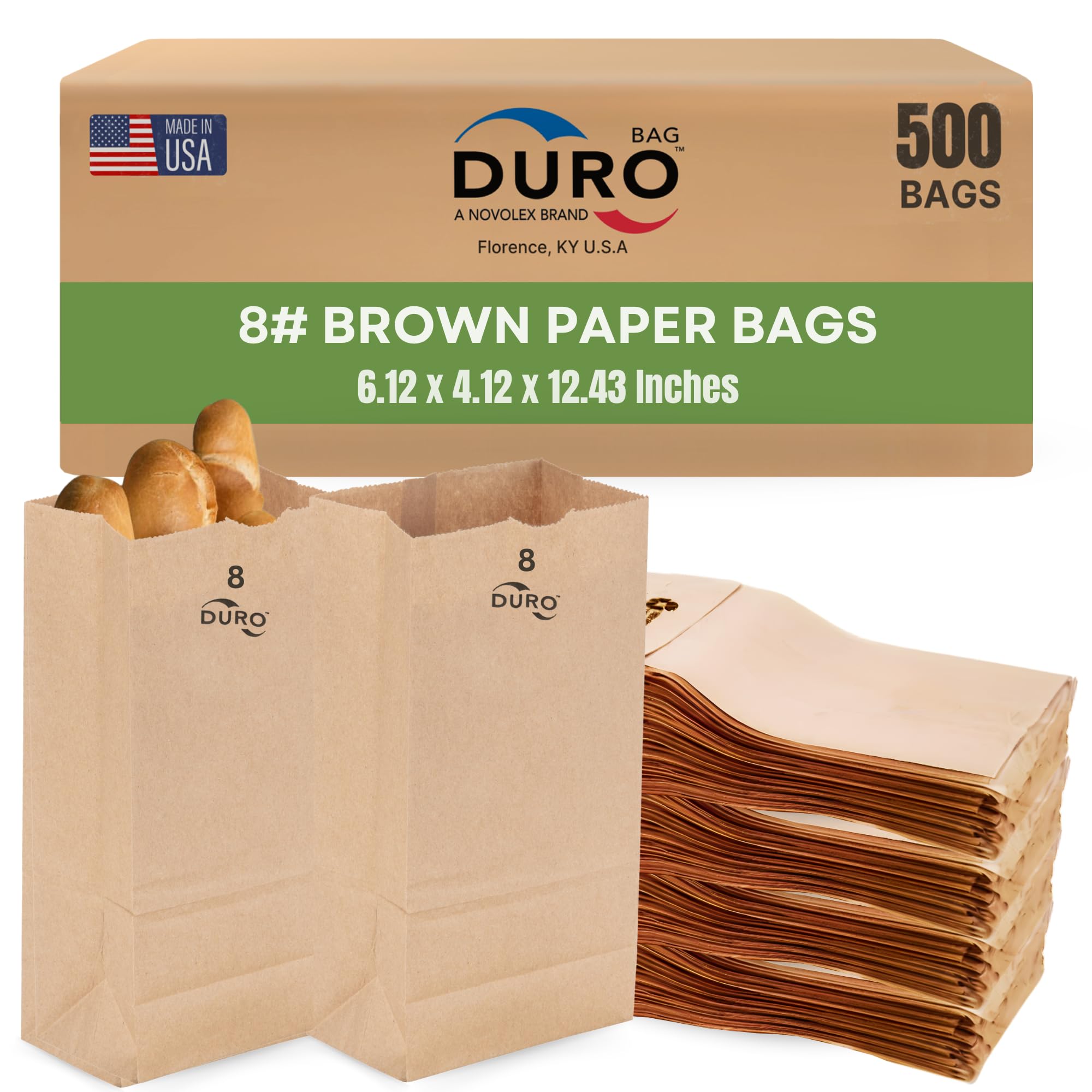 71lIIgcac5L.jpg Duro Brown Lunch Bags - Image 1