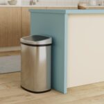 Touch-Free Stainless Steel Trash Can - Image 2