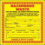 Accuform Hazardous Waste Label