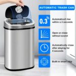 Touch-Free Stainless Steel Trash Can - Image 7