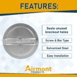 Airmont Knockout Seal Set, 2-Inch Galvanized Steel - Image 4