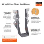 Simpson Strong-Tie LU26 Joist Hanger - Image 2