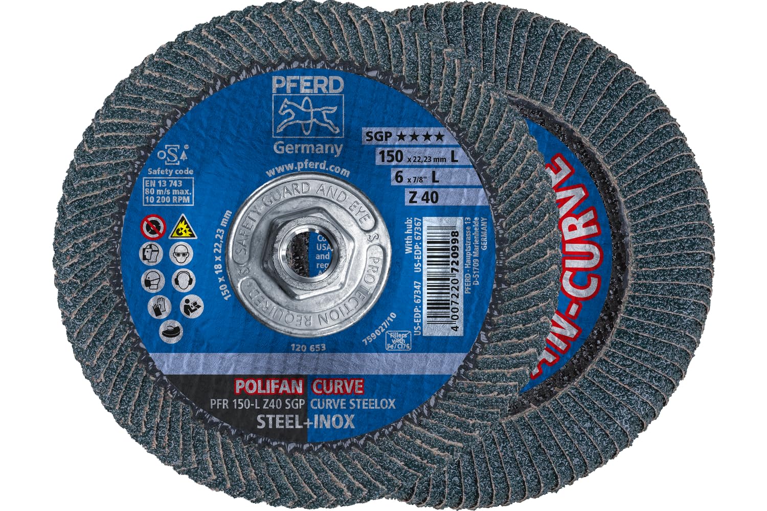 81fEEBwZsPL.jpg Pferd POLIFAN®-Curve Flap Disc - Image 1