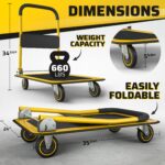 Foldable Heavy Duty Push Cart - Image 2