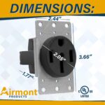 Airmont 50A NEMA 14-50R Receptacle - Image 2